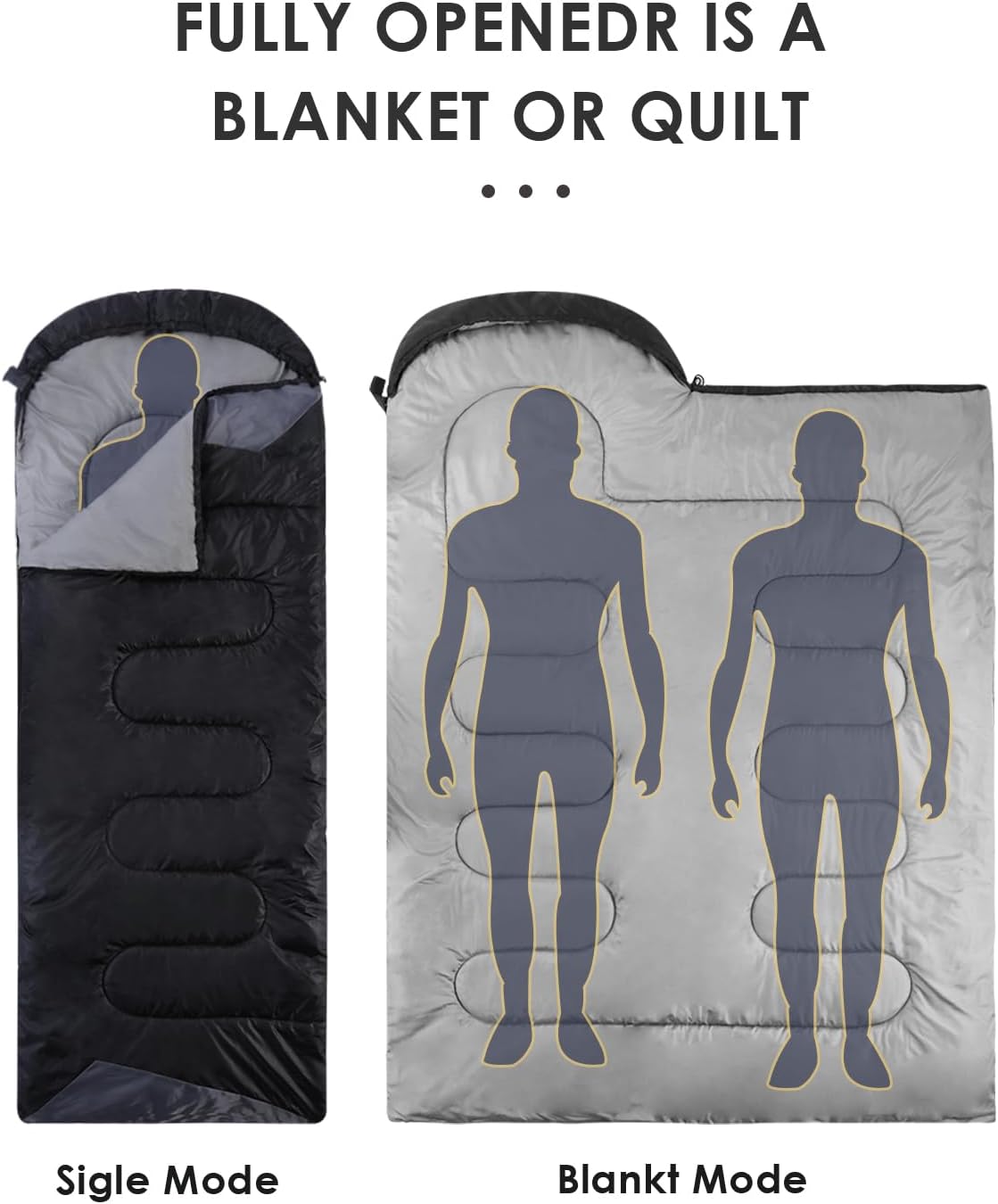 Massive Discounts Lightweight 3-Season Waterproof Camping Sleeping Bag