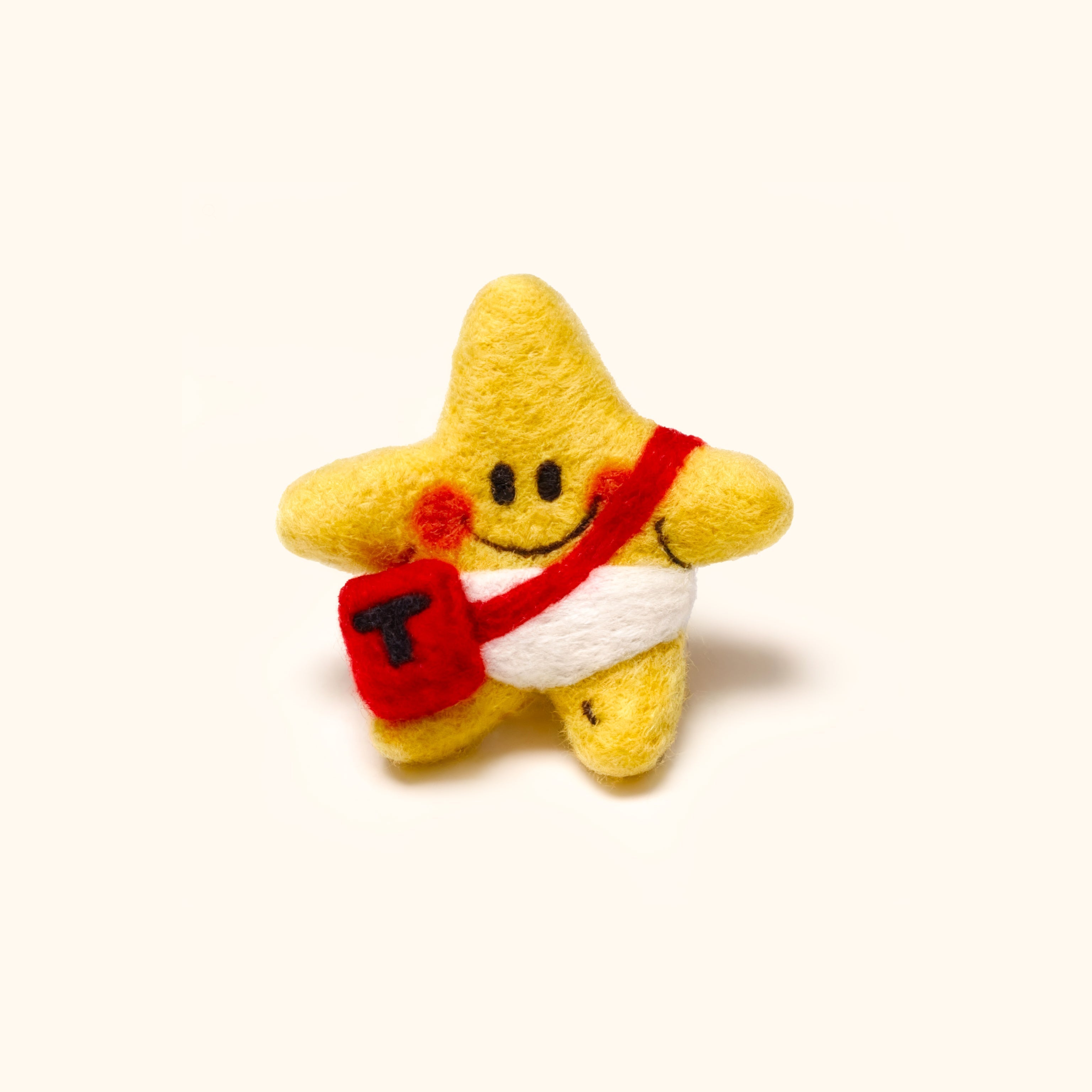 LuLuFun Studio Needle Felted Star & Bag Brooch – Handmade Cute Pin