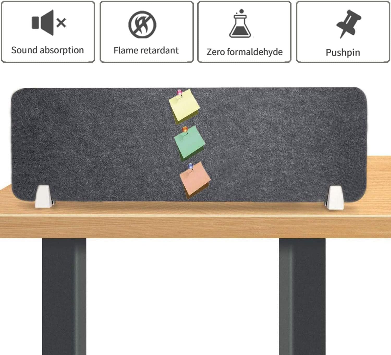 Nisorpa Acoustic Desk Divider | 40x12 Inch Noise Reducing Privacy Panel