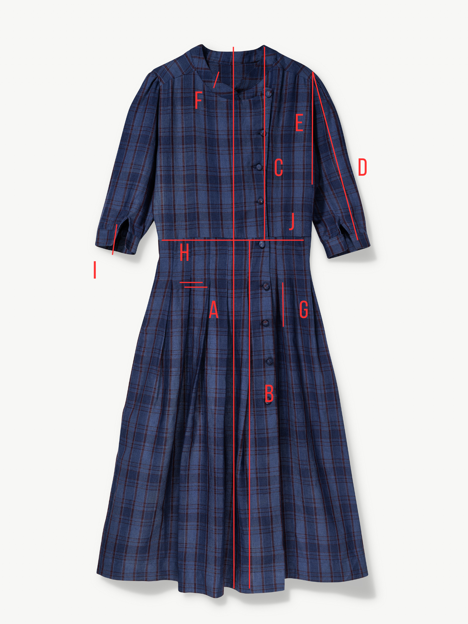 No More Nobody Talitha Organic Cotton Midi Dress with Side Buttons
