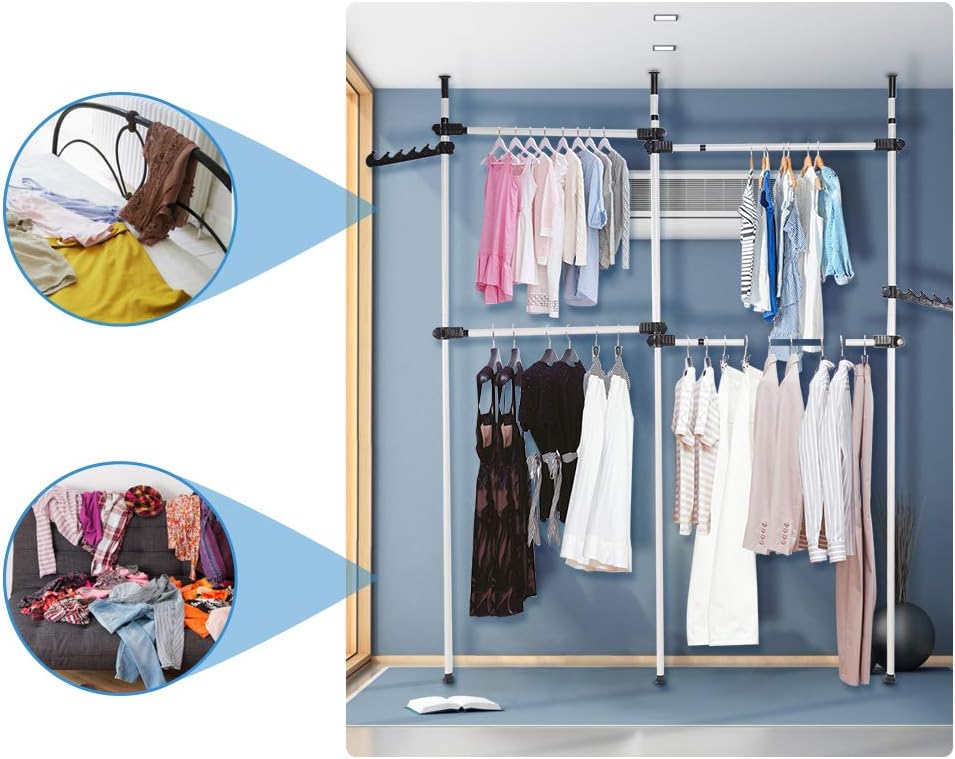 Massive Discounts Heavy Duty Telescopic Clothes Rack - Stainless Steel