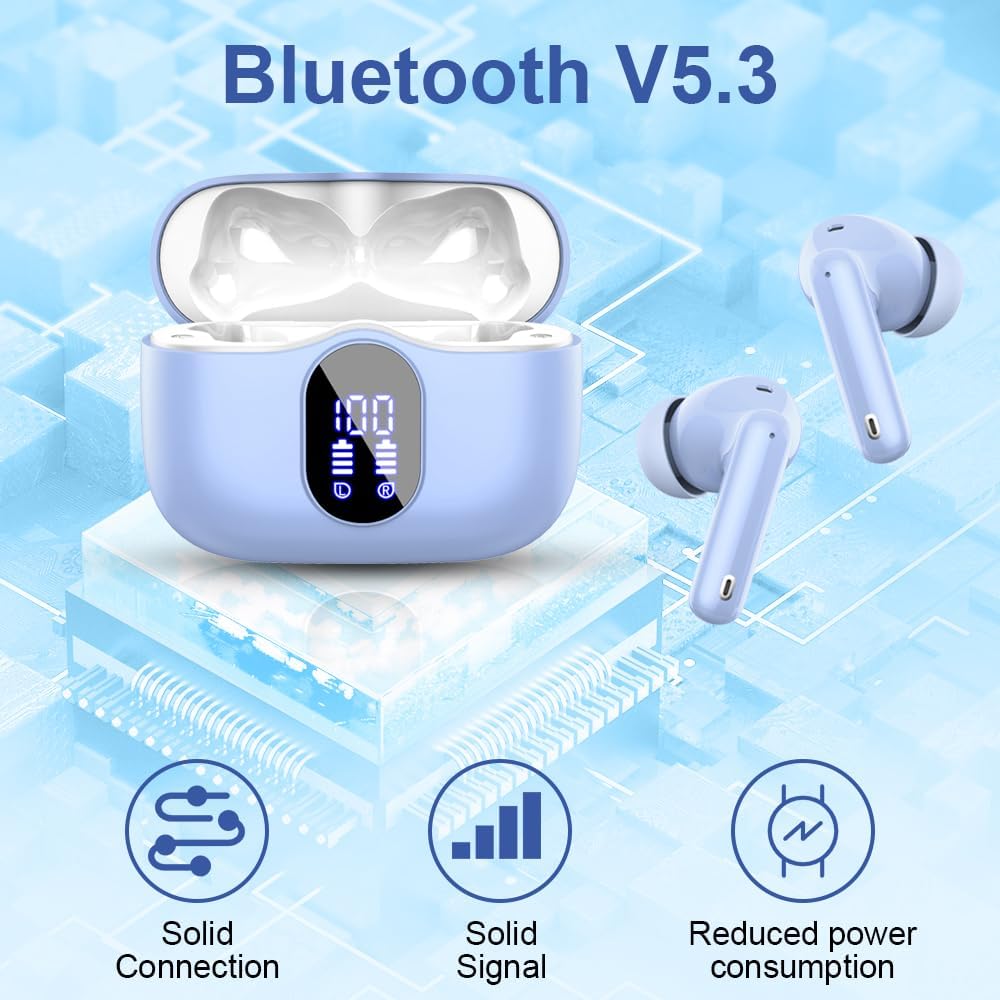 Btootos Wireless Earbuds - Bluetooth 5.3 Noise Cancelling IPX7 Green