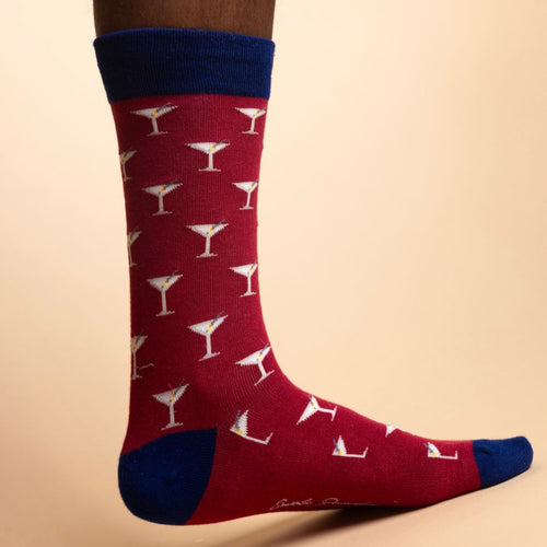 Swole Panda Martini Bamboo Socks – Sustainable Novelty Cocktail Socks