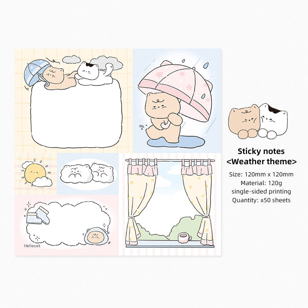Flower Patchwork Memo Note Pad by LuLuFun Studio – 50 Floral Notes