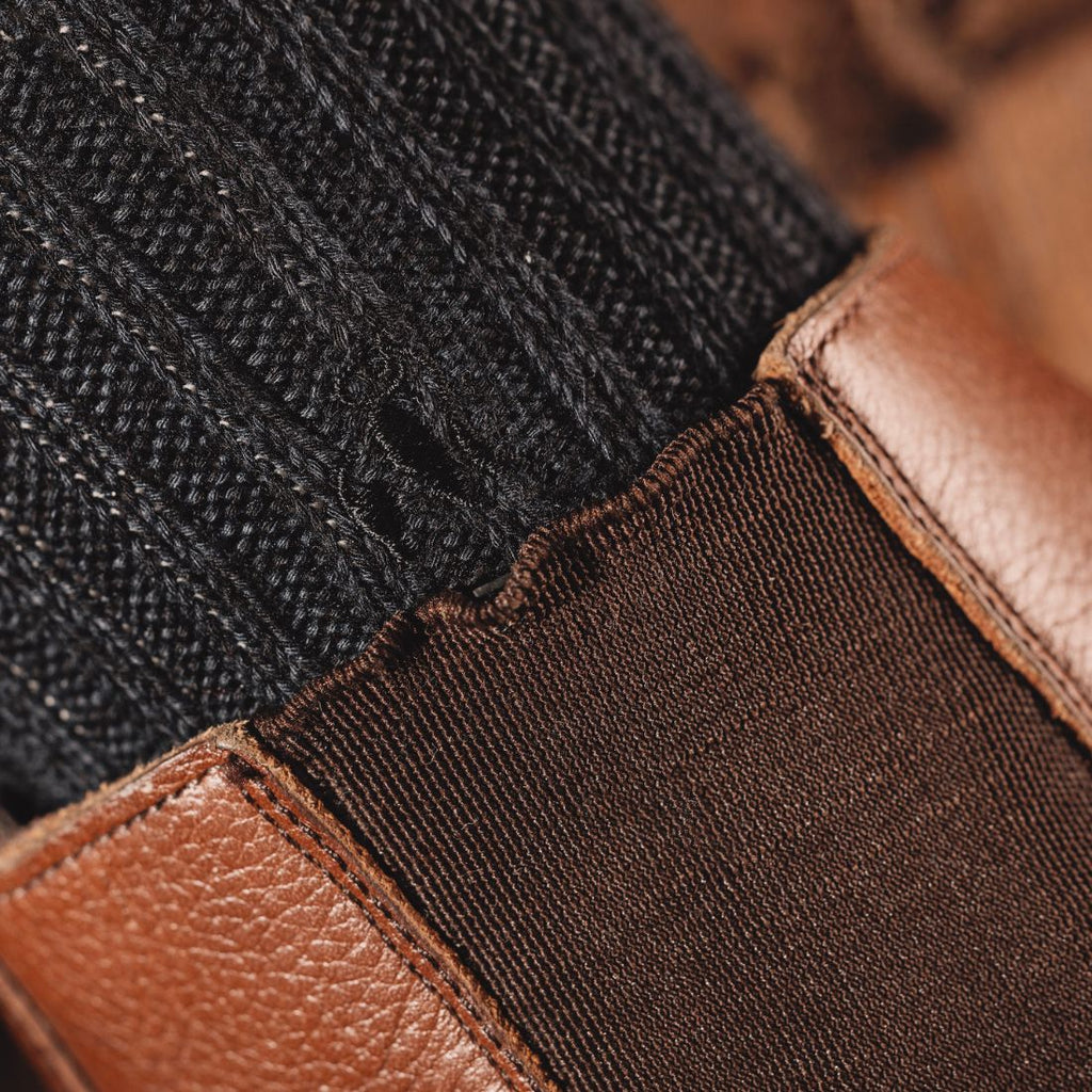 Swole Panda Navy Bamboo Boot Socks – Thick Knit Thermal Comfort