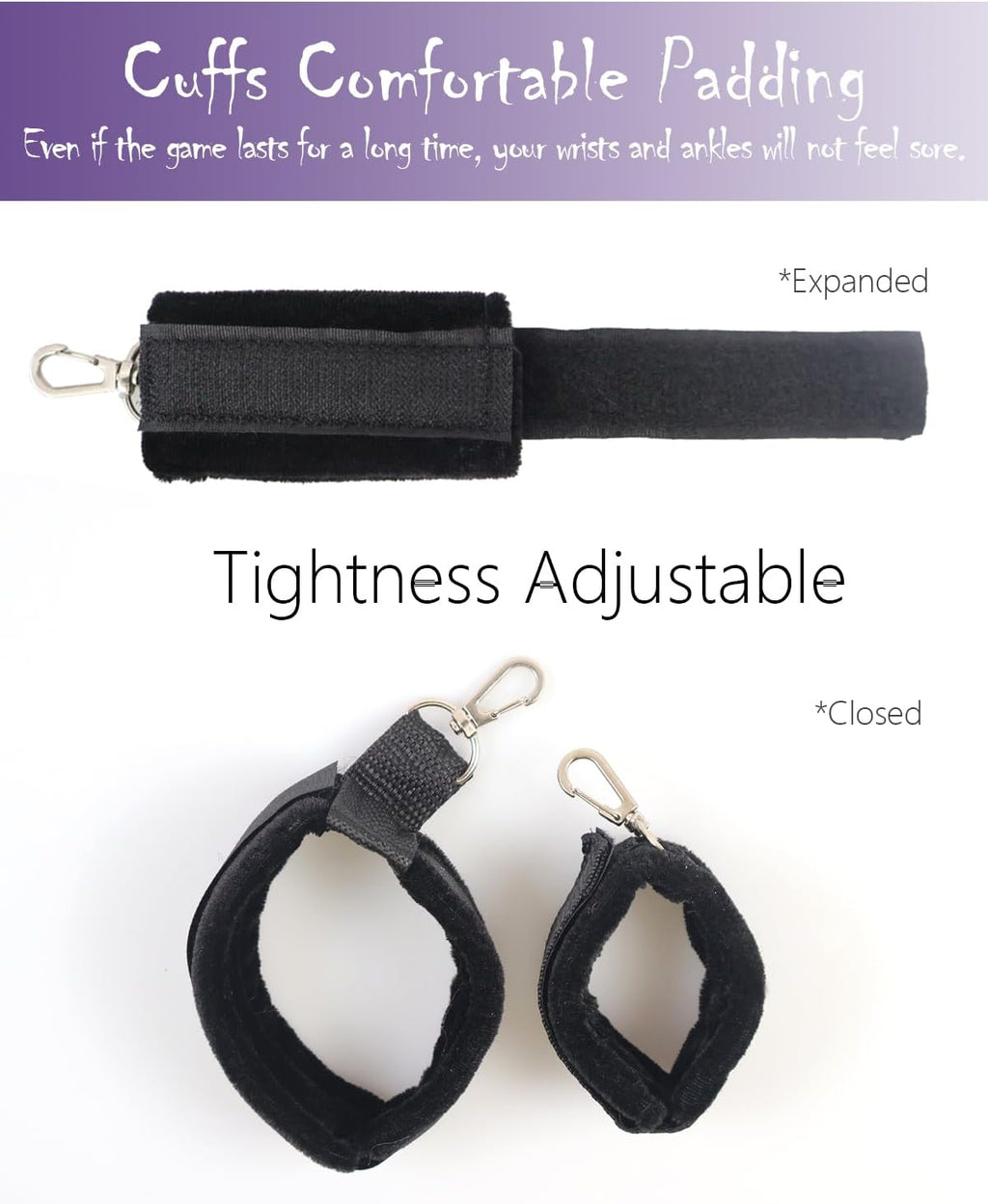Massive Discounts 12-Piece Bed Bondage Kit – Padded Leather Restraints