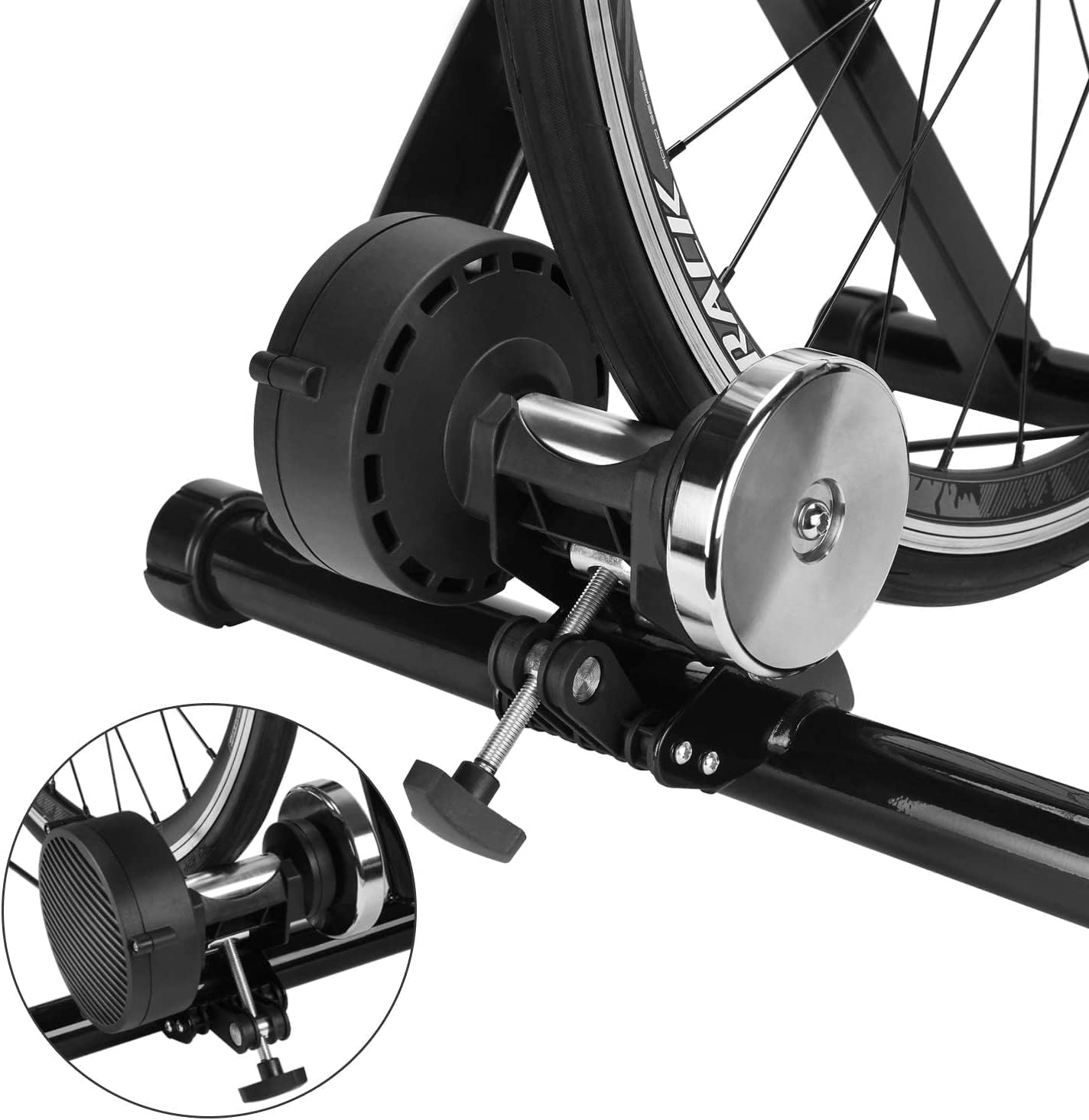 CXWXC Indoor Bike Trainer Stand - Foldable Magnetic 6-Level Resistance