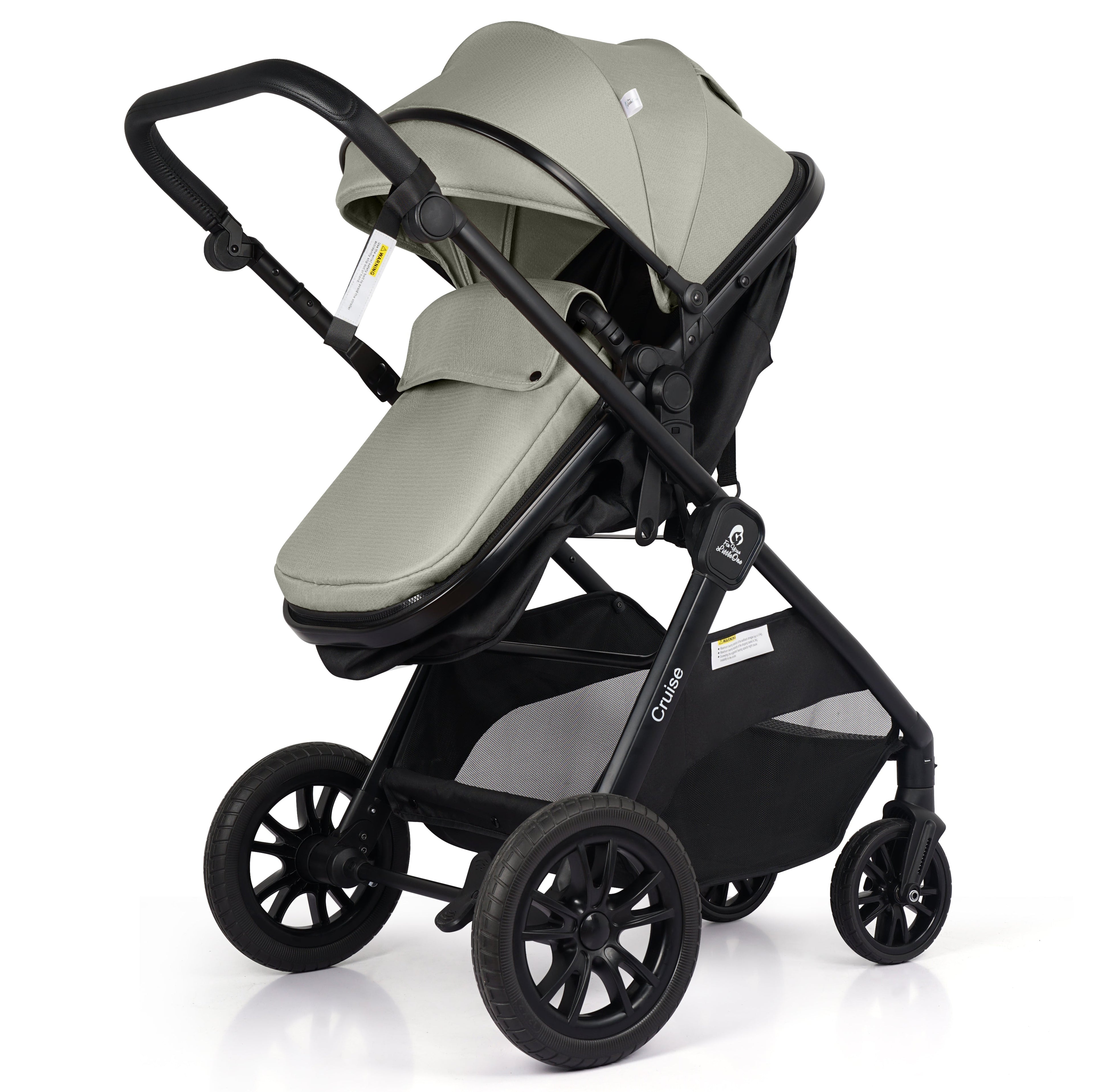 For Your Little One Cruise 3-in-1 Travel System with R129 Car Seat - Sage