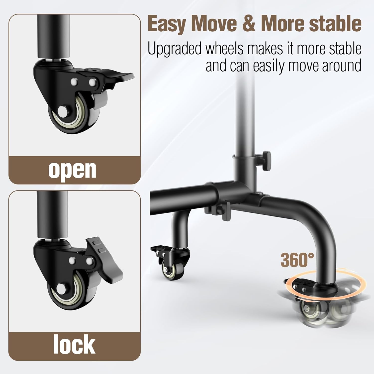 EMART 10x7.5ft Backdrop Stand with Wheels – Adjustable Banner Frame
