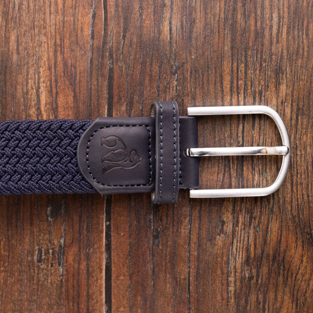 Swole Panda Navy Woven Belt – Recycled Elasticated Sustainable Belt