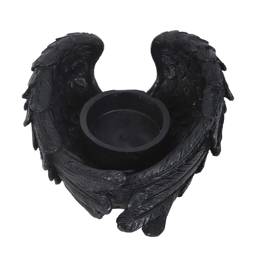 Kate's Clothing Raven Wings Tealight Candle Holder – Gothic Decor