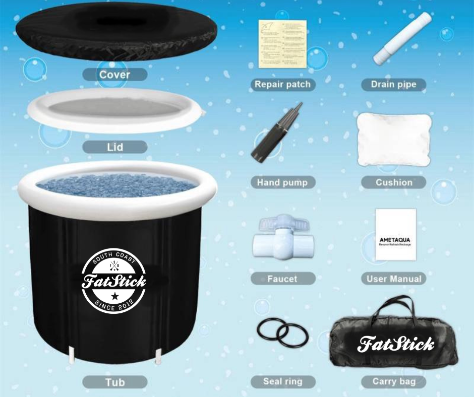 FatStick Portable Recovery Ice Bath | Insulated Cold Plunge Tub