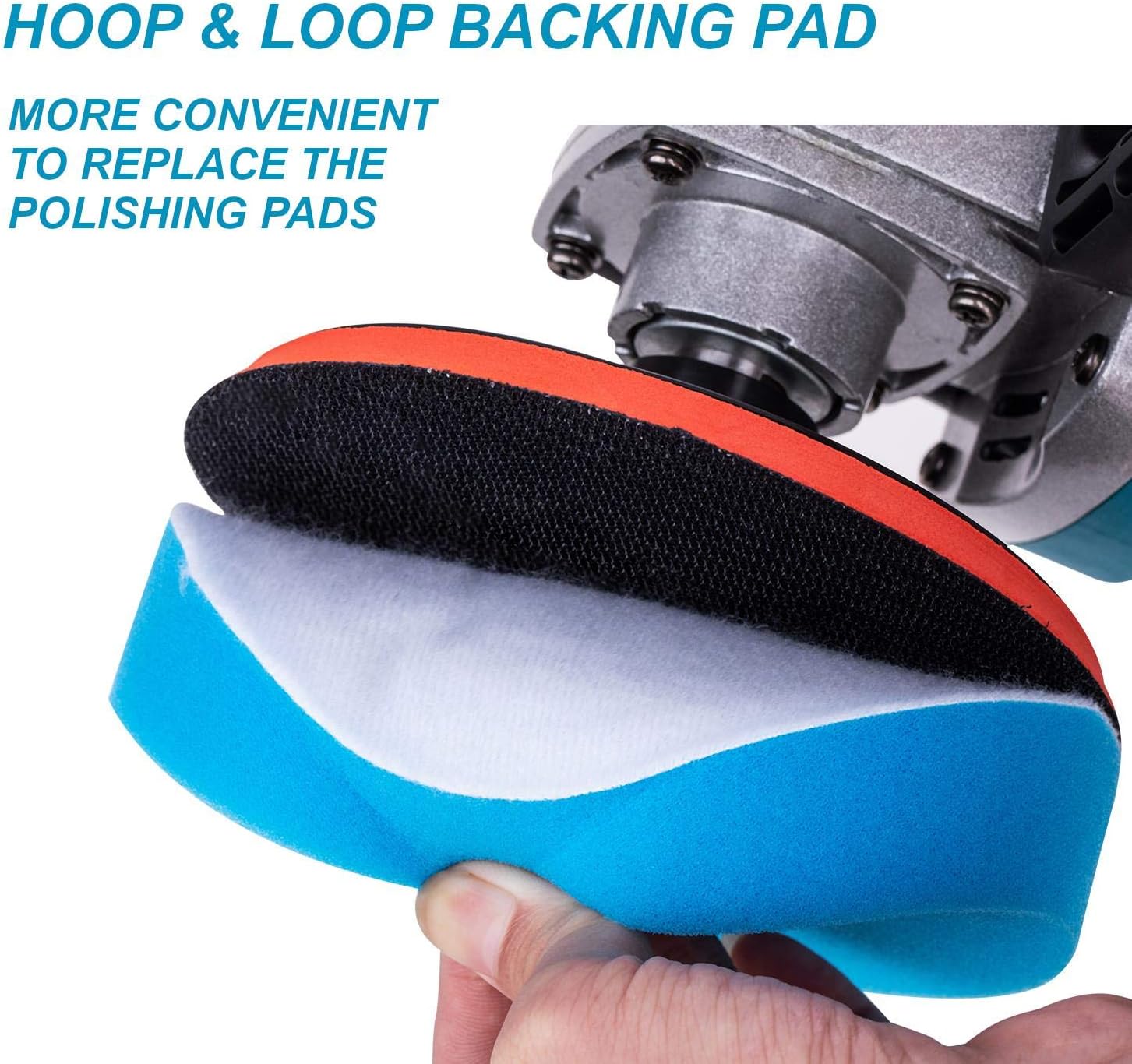 KATSU 1200W Car Polisher & Rotary Buffer Kit with 20PCS Sponge Set