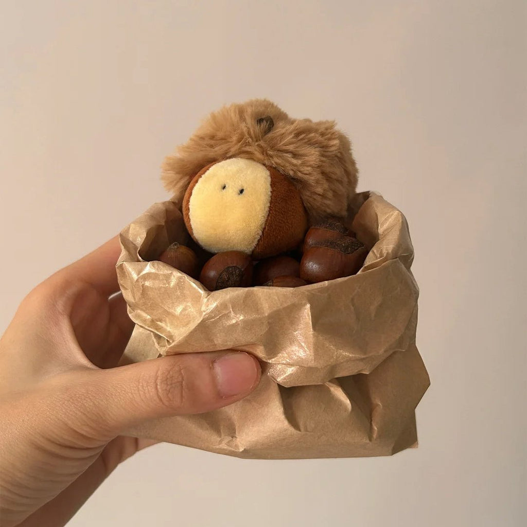 Chestnut Bag Charm – Cute Handbag Accessory by LuLuFun Studio