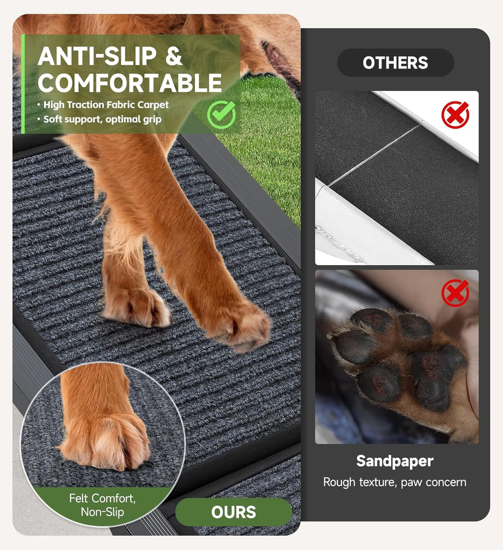 Fellie 170cm Foldable Dog Ramp – Non-Slip Pet Ramp for Cars & SUVs