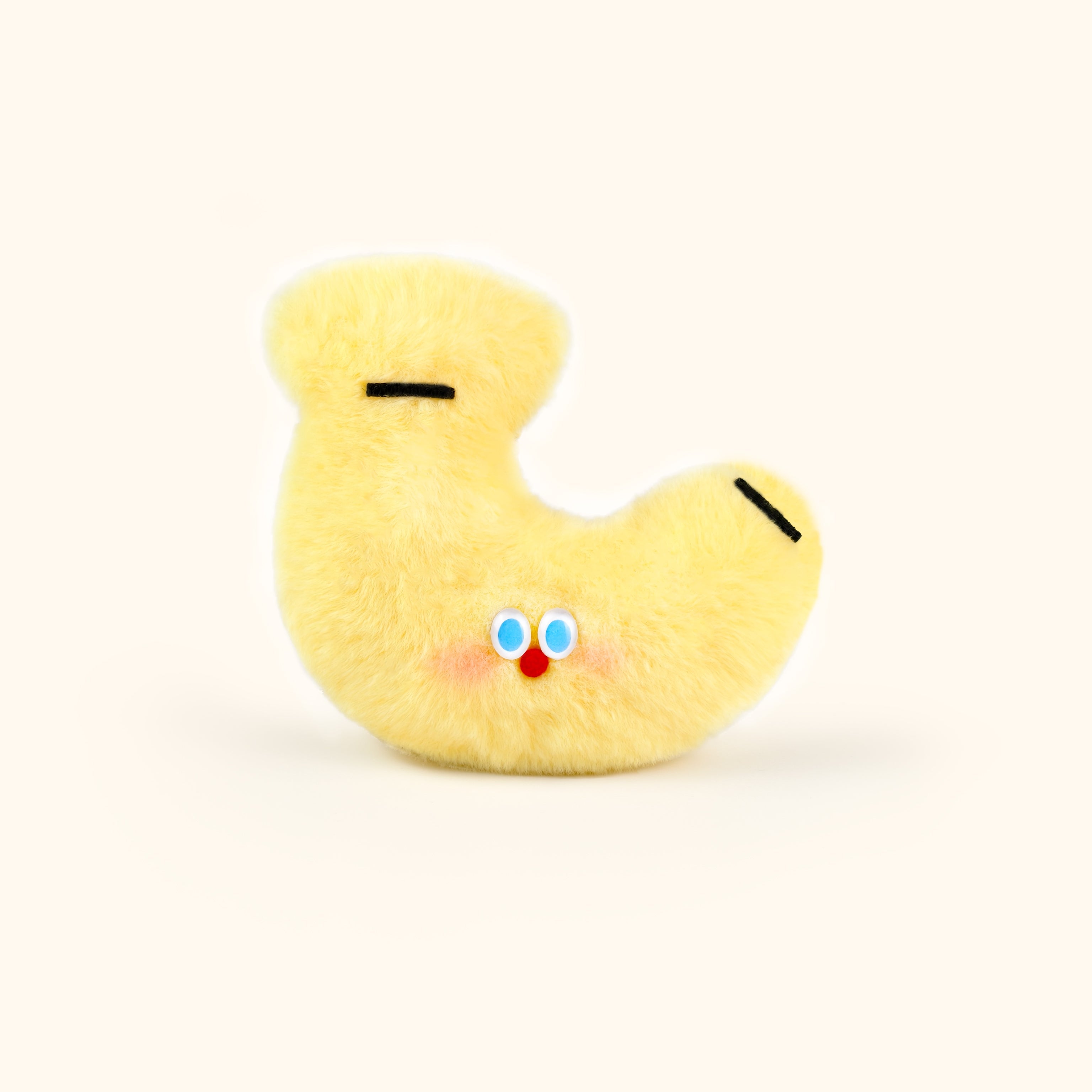 LuLuFun Studio Banana Plush Charm – Handmade Polar Fleece Mini Toy