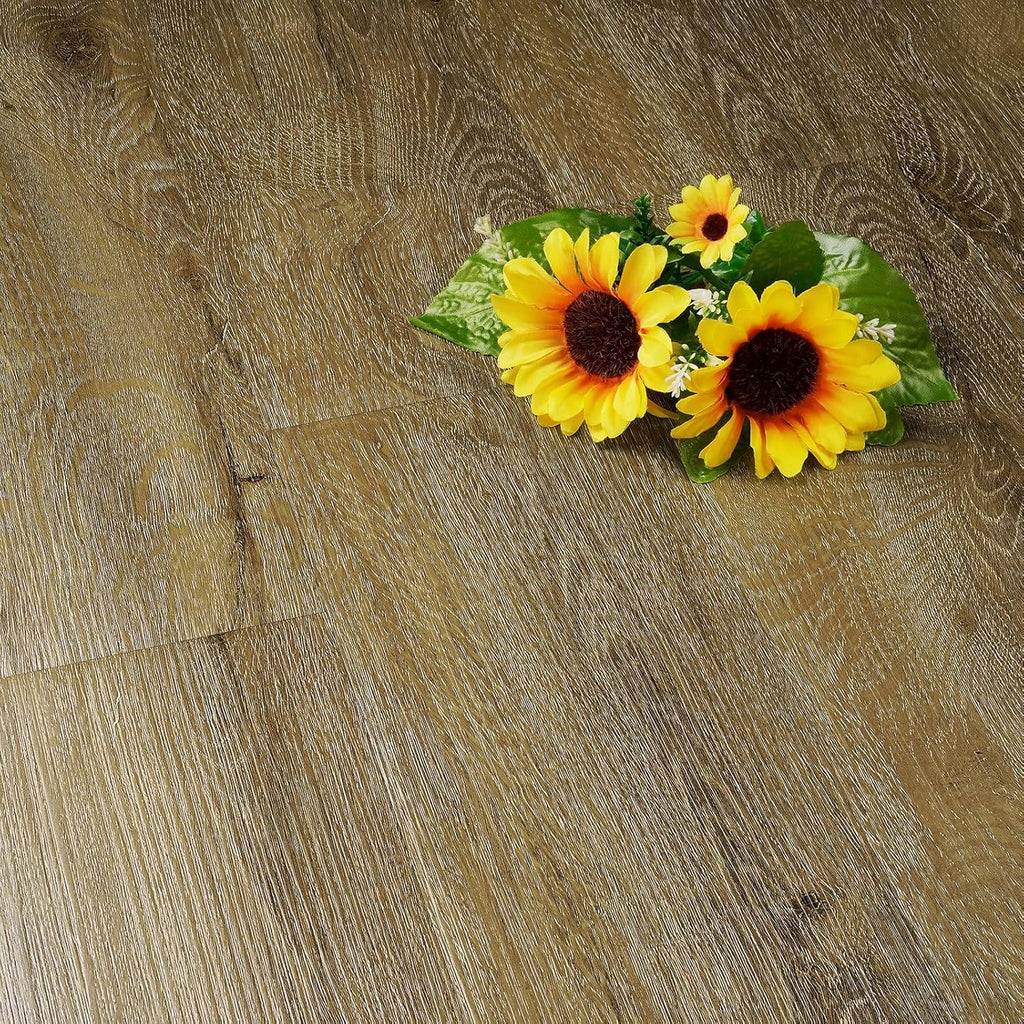 FunStick Beech Wood Effect Vinyl Floor Tiles - 35 Pcs Peel and Stick