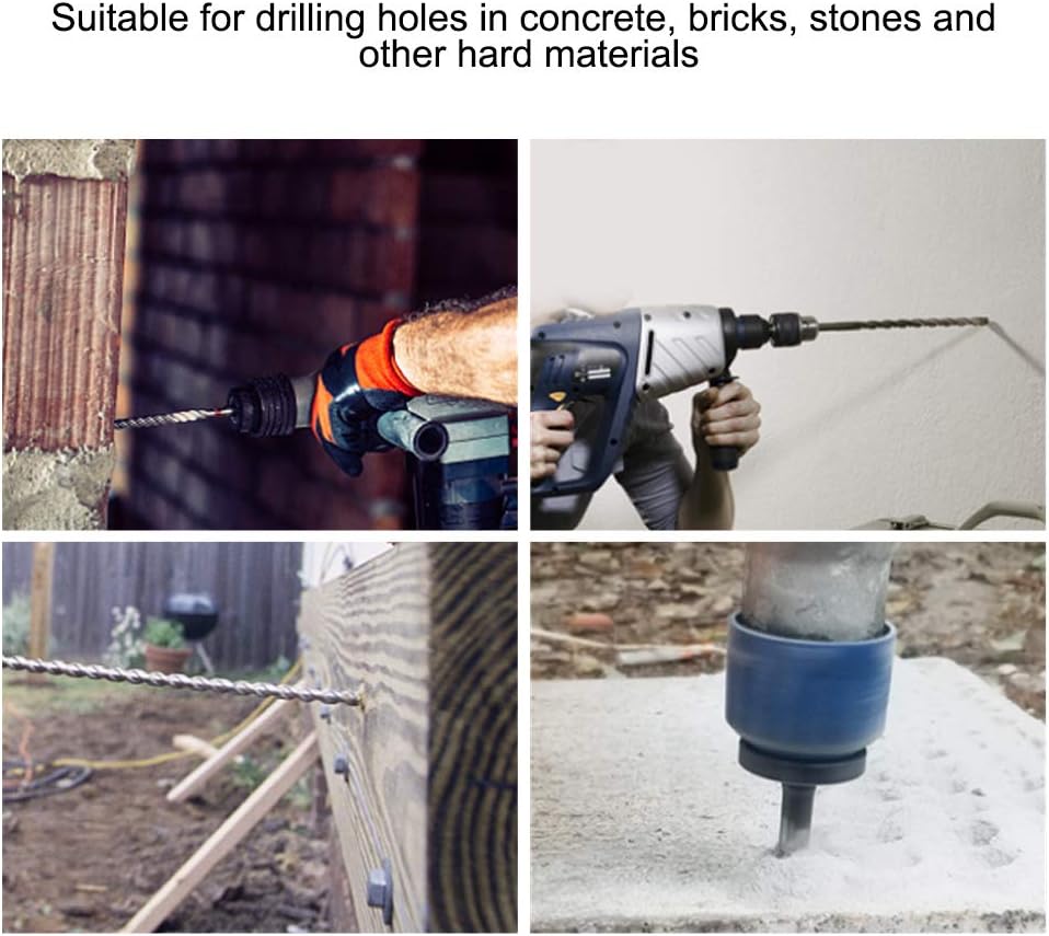 Massive Discounts SDS Masonry Drill Bit Set - 20pcs Carbide Tipped Steel