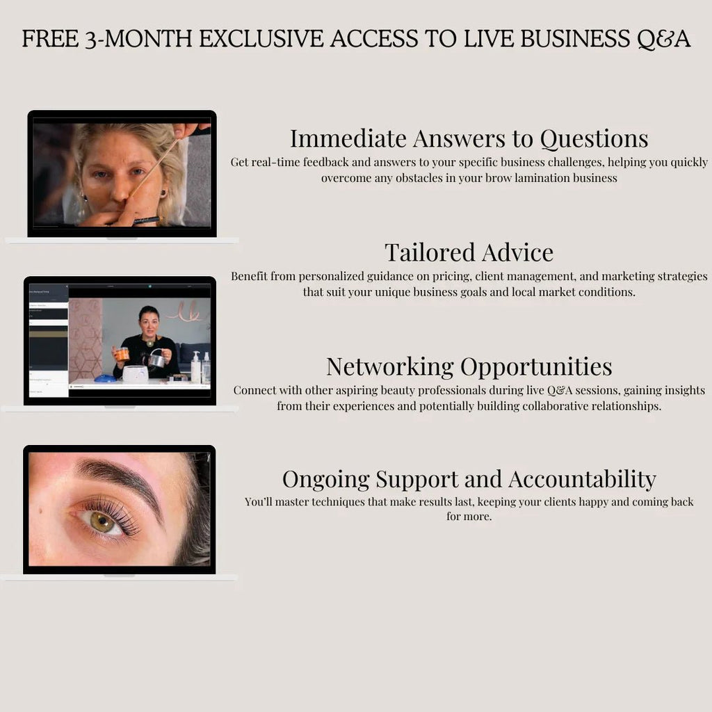 London Brow Lamination, Waxing & Tinting Online Course Bundle