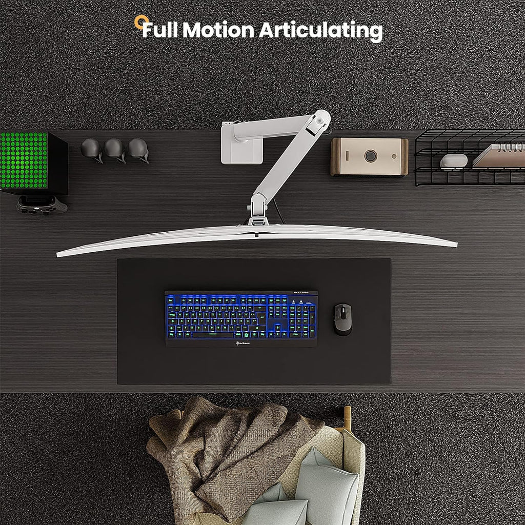 PUTORSEN Heavy Duty Ultrawide Monitor Arm | 17-49 Inch Gas Spring Mount
