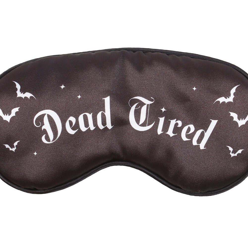 Dead Tired Satin Sleep Mask – Kate's Clothing Pretty Deadly Goth Mask