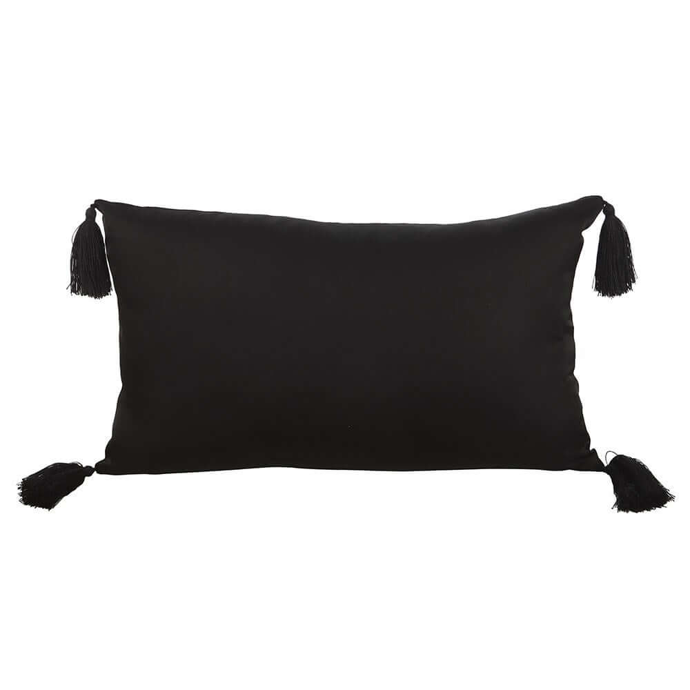 Kate's Clothing Dying to Go to Sleep Gothic Satin Cushion – Black