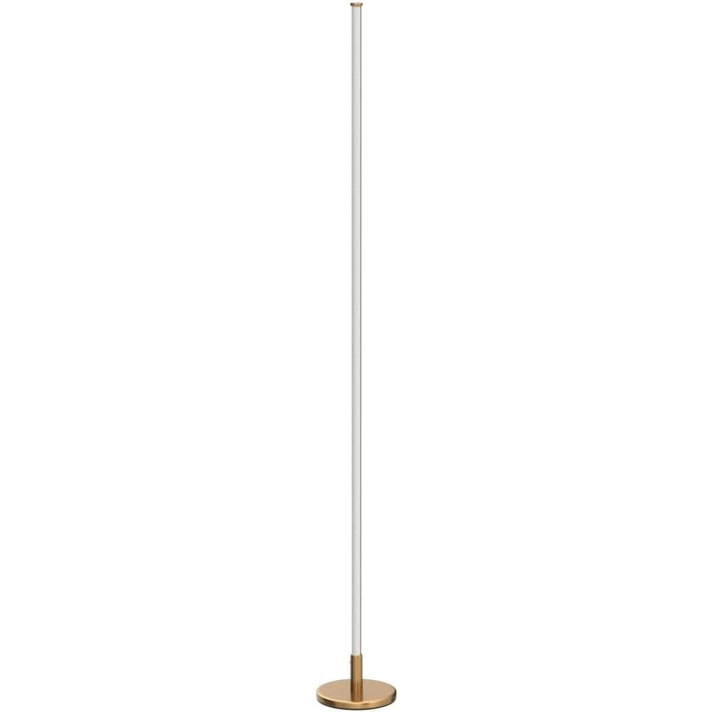 TACAHE LED Corner Floor Lamp – Dimmable Minimalist Mood Light, 57" Gold