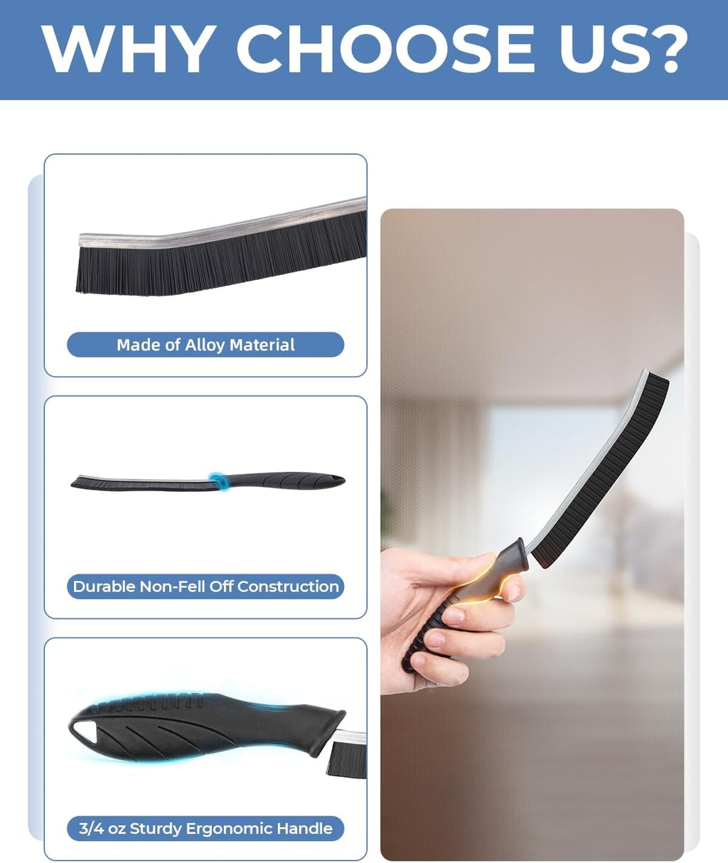 Massive Discounts Crevice Cleaning Brush - 6 Pack Hard Bristle Gap Cleaner