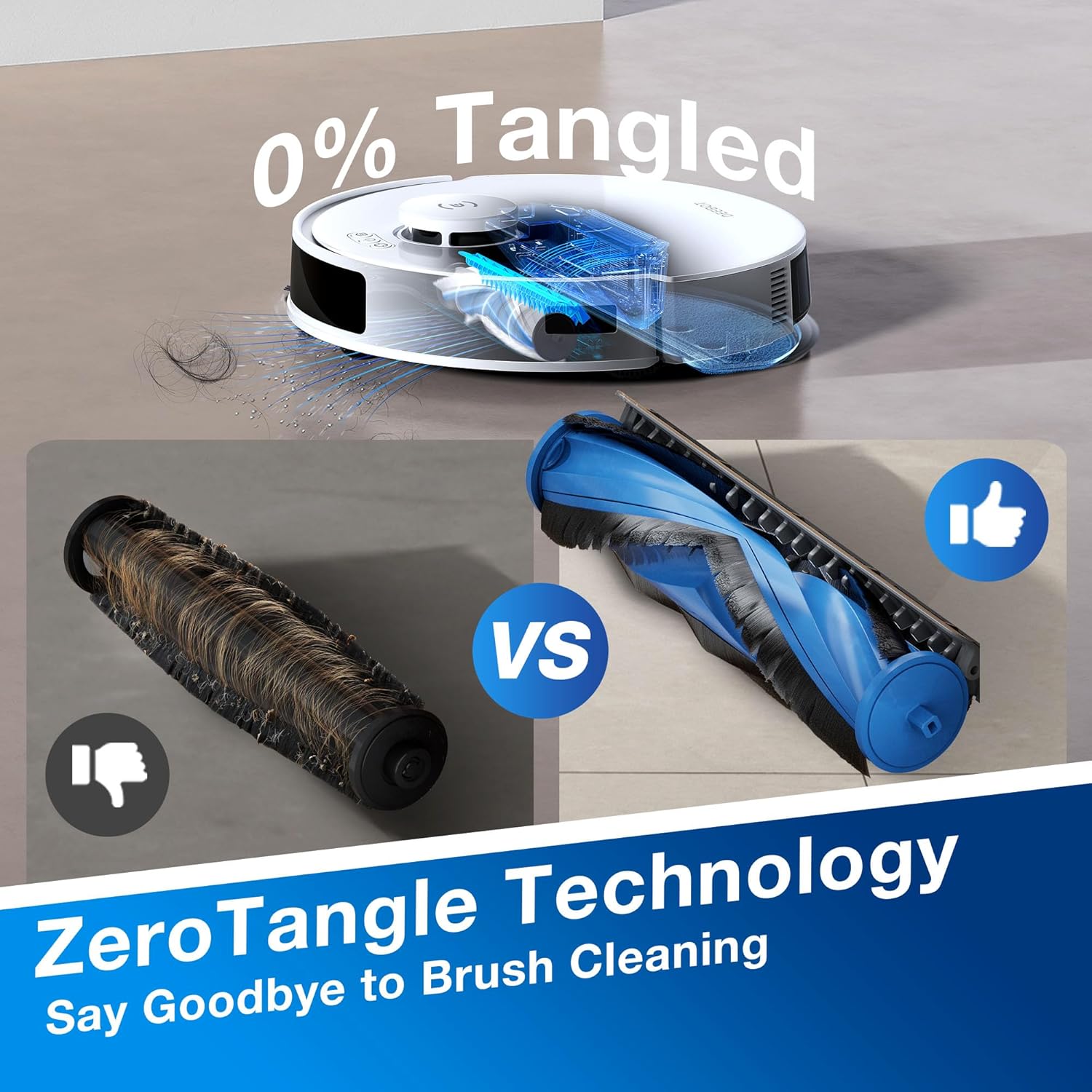 ECOVACS DEEBOT N20 Robot Vacuum and Mop | 8000Pa Suction | Anti-Tangle