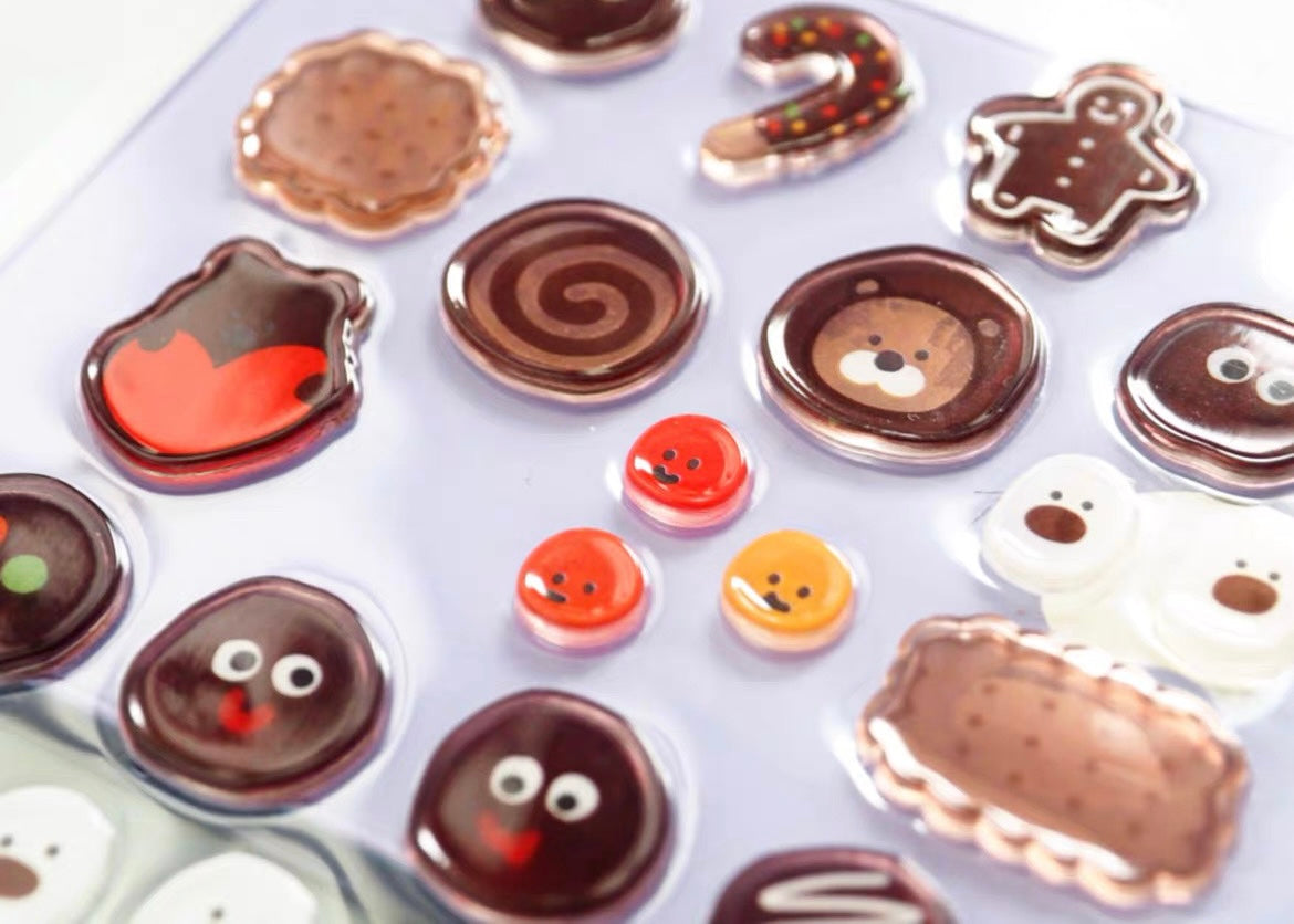 LuLuFun Studio Bonito Cookies Cute Sticker Sheet for Journaling