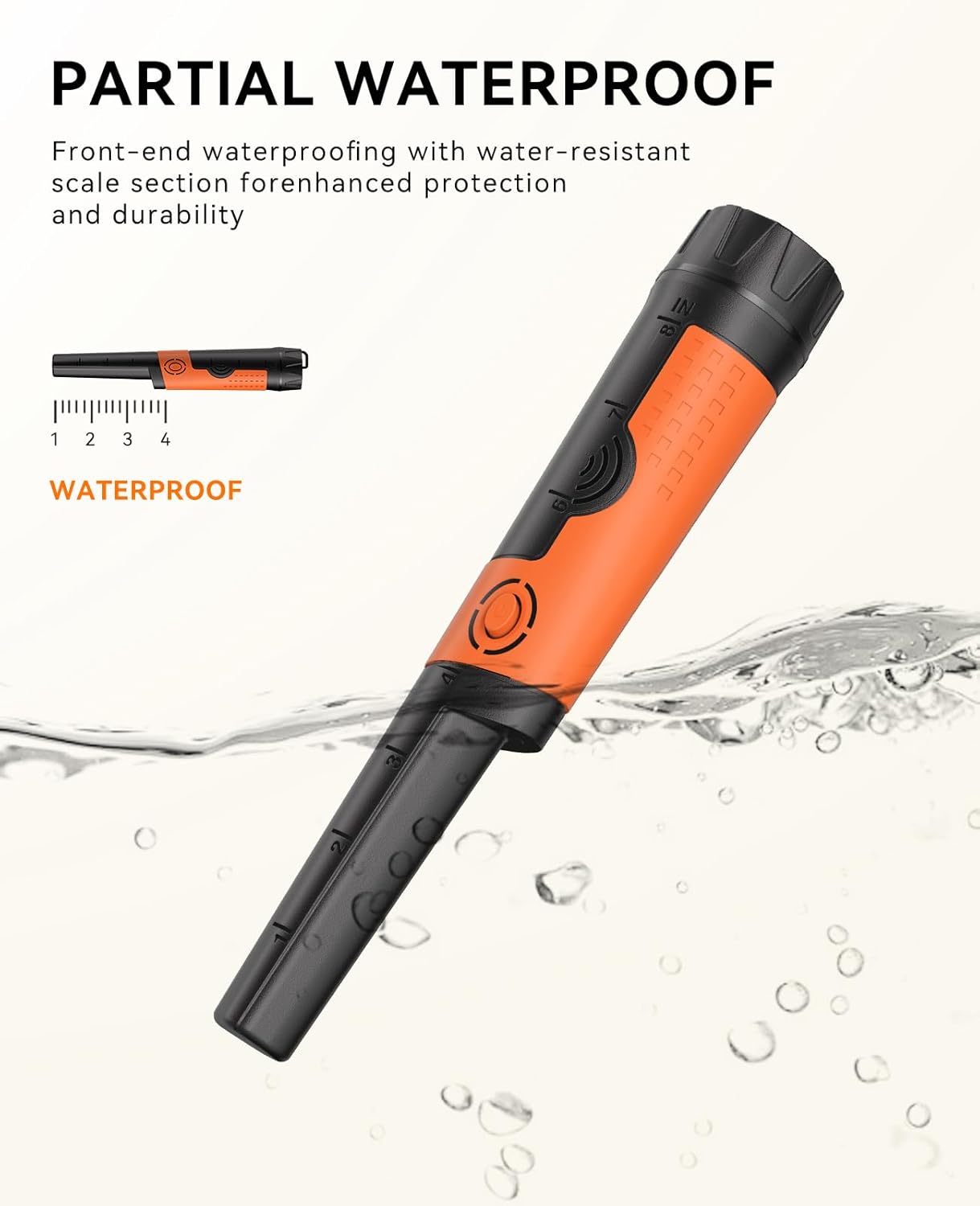 SUNPOW OTMD12 Metal Detector Pinpointer – IP68 Waterproof Handheld