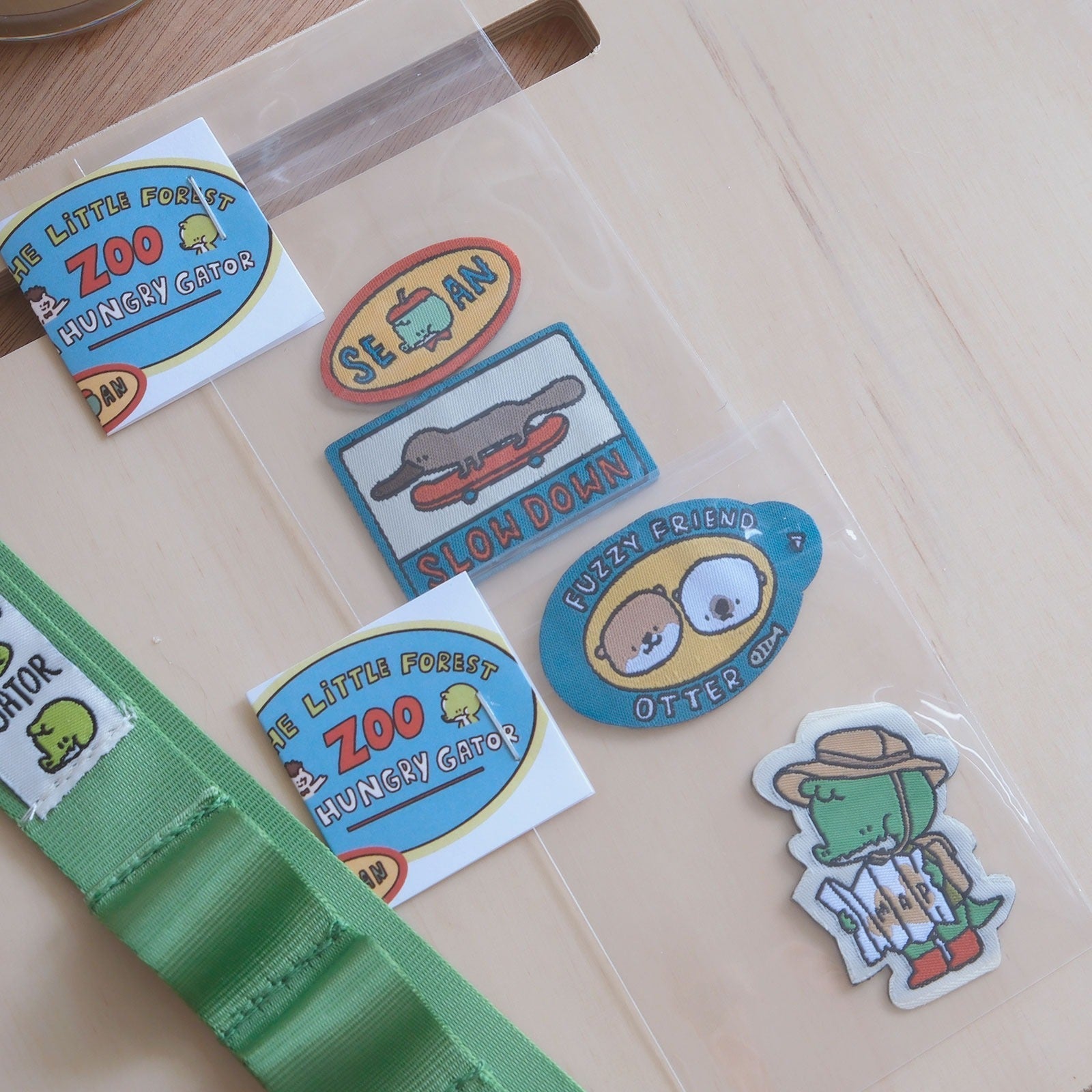 Embroidered Woven Label Stickers - A Gator Life Animal Decals - 2 Pack