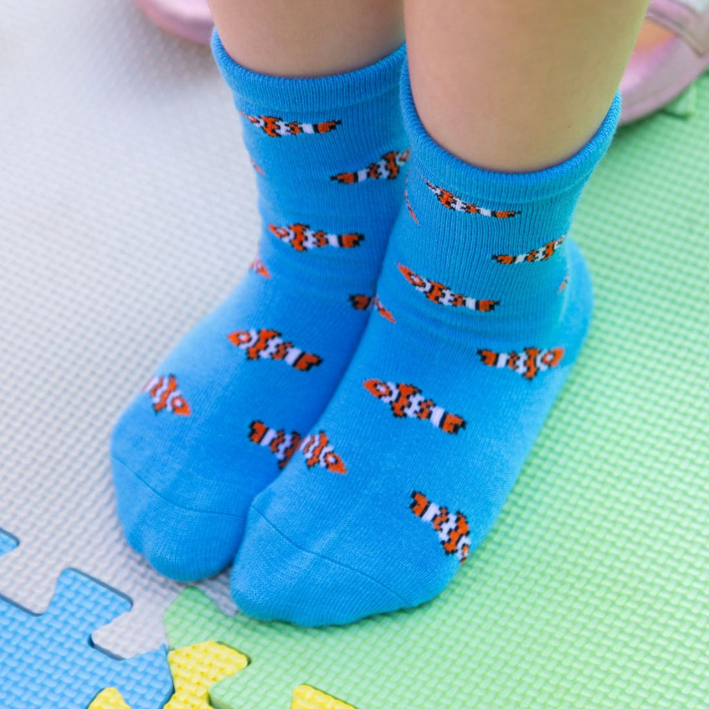 Swole Panda Clown Fish Matching Bamboo Socks – Adult & Child Novelty