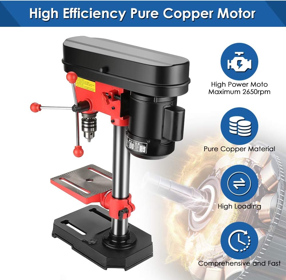 Massive Discounts Mini Bench Drill Press – 350W 5-Speed Pillar Drill
