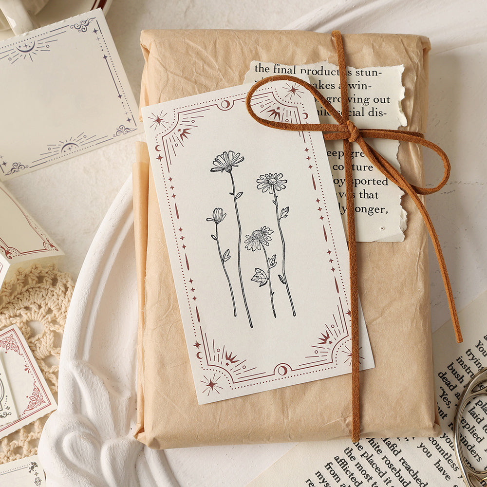 LuLuFun Studio Vintage Style Notepad – 50 Sheets Retro Journaling Paper