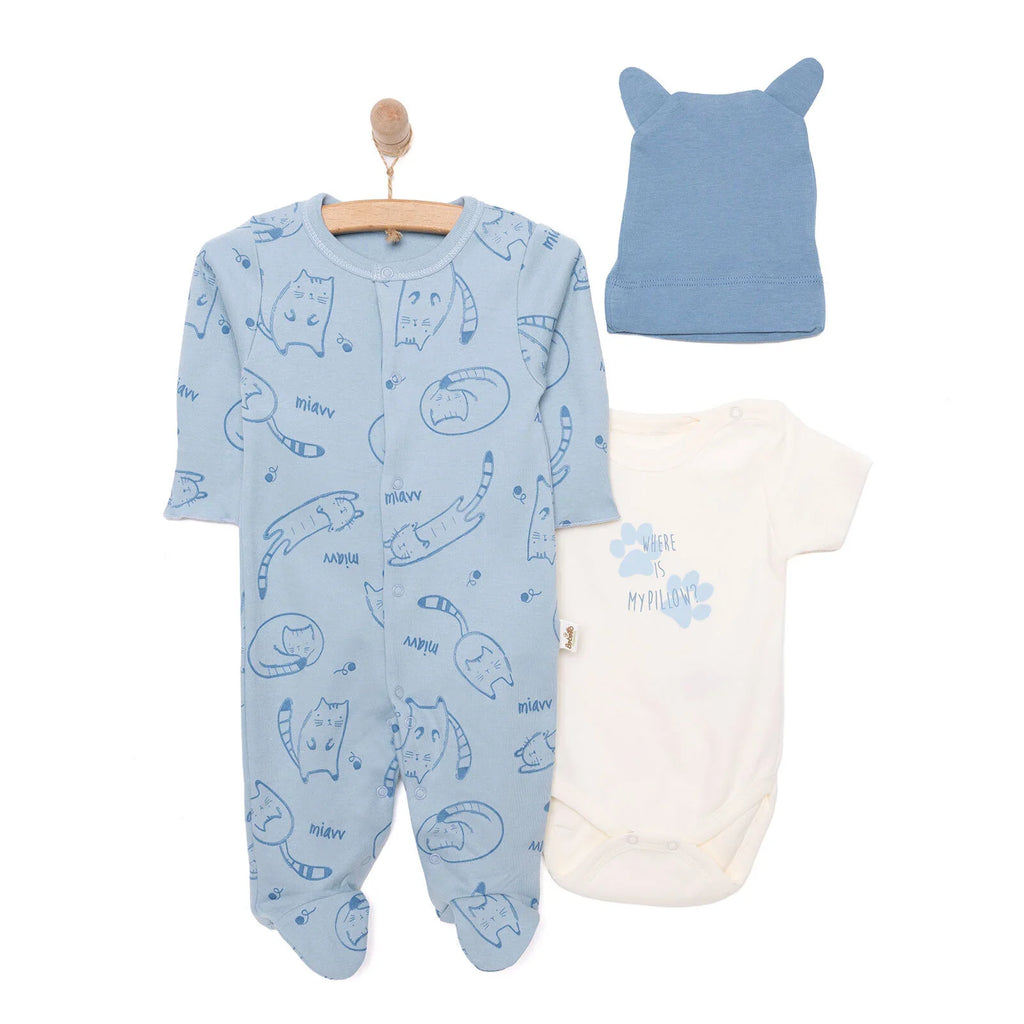 Bebetto Organic  Unisex Jumpsuit - Indigo