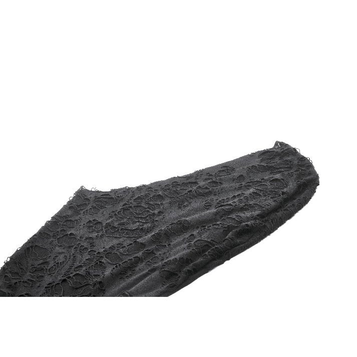 Dark in Love Nyx Distressed Shredded Hooded Poncho | Gothic Lace Cape