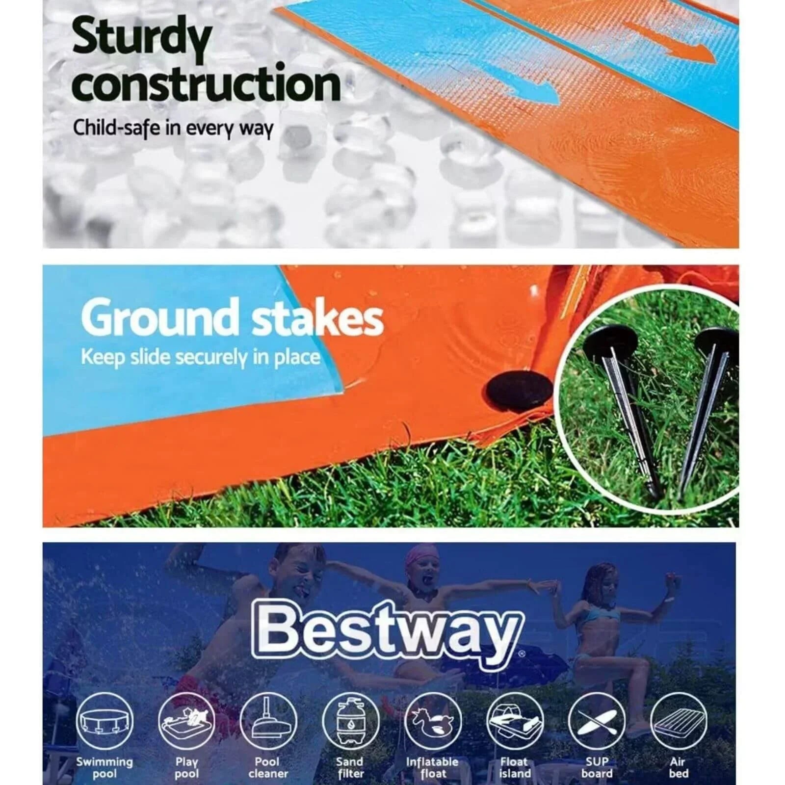 Wilton Bradley H2OGO Double Slide 4.88m