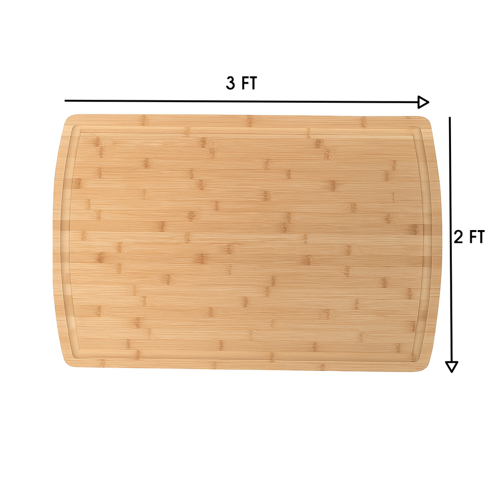 Massive Discounts XXX-Large Bamboo Cutting Board | Heavyweight Serving Tray