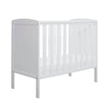 Ickle Bubba Coleby Space Saver Cot White - Premium Pocket Sprung Mattress