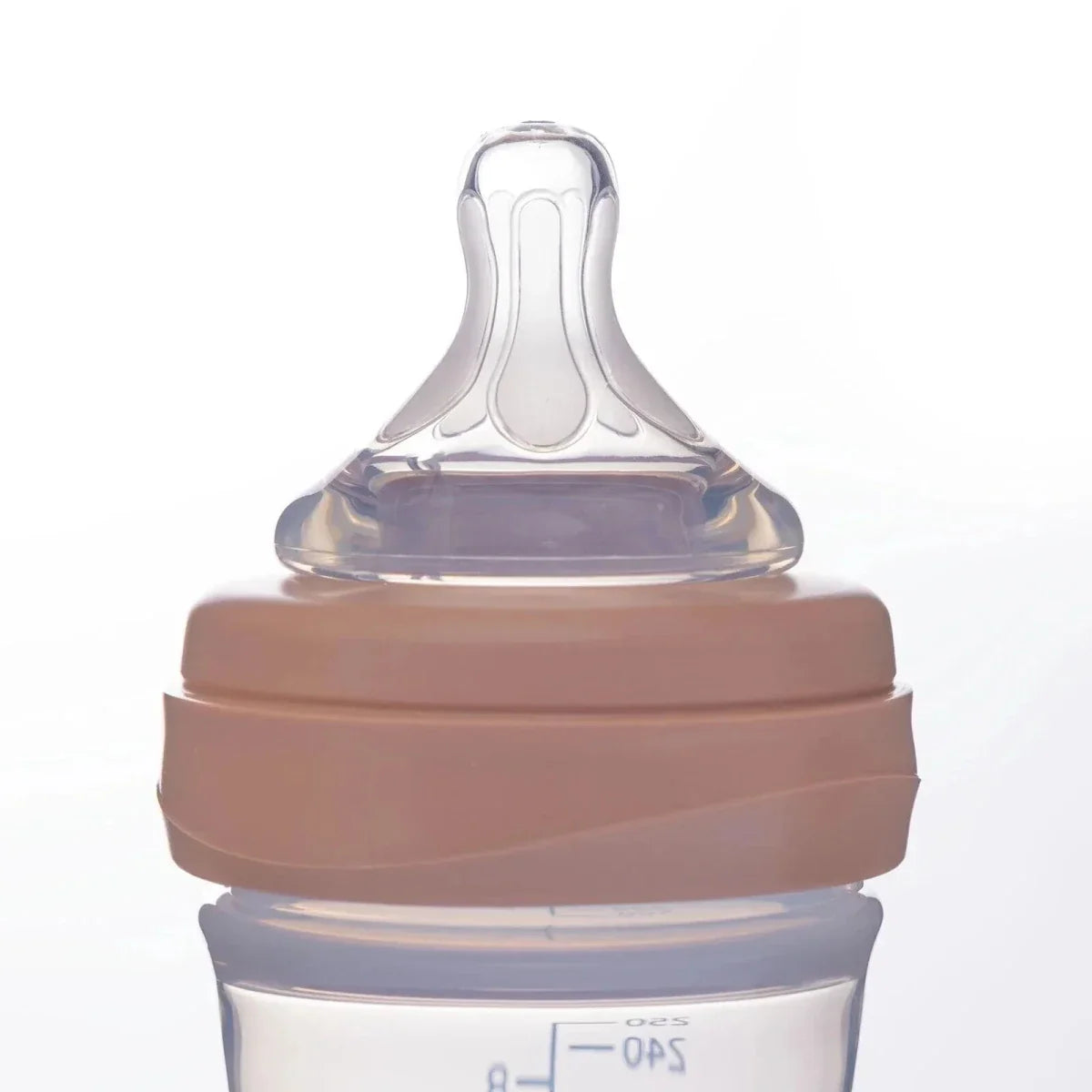 Mooma Kindy Bottle Medium Flow 6-18 months 250ml - Old Rose