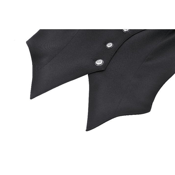 Dark in Love Vespertilio Bat Wing Vest – Black Gothic Waistcoat