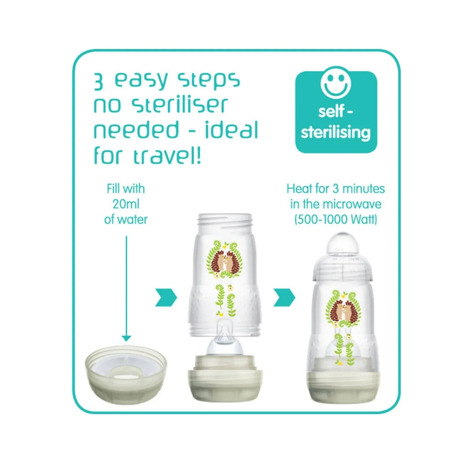 MAM Easy Start Anti-Colic Bottle Unisex 160ml Pack of 3