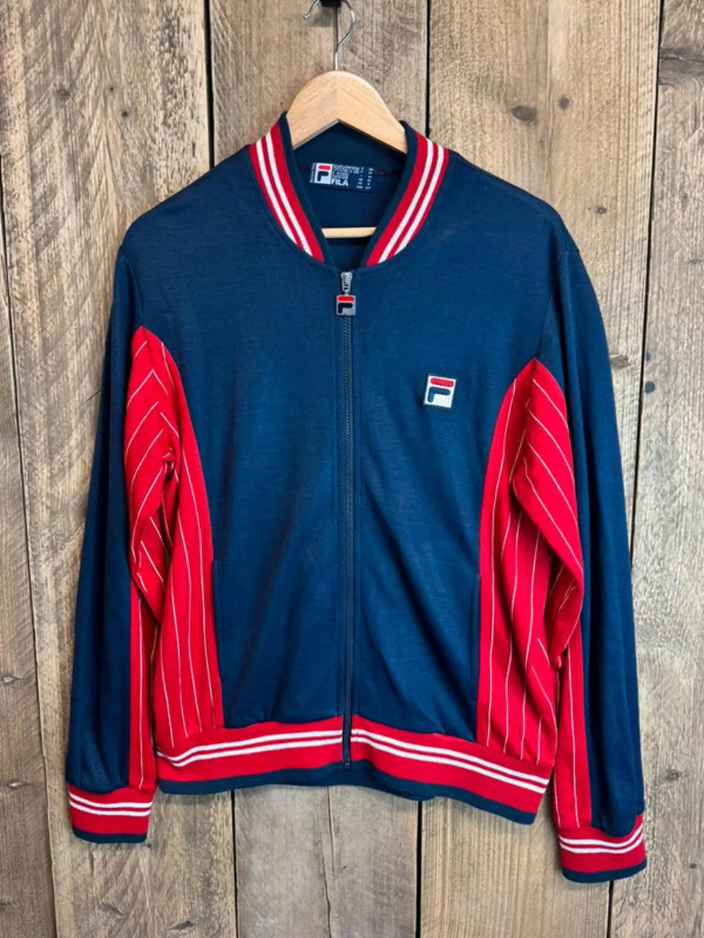 Vintage Fila Retro Tracksuit Top Jumper Jacket Mens Medium