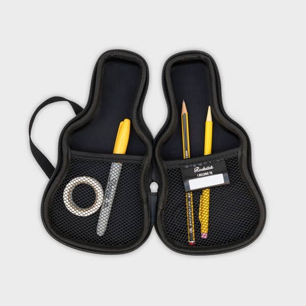 Kate's Clothing Guitar Shaped Pencil Case – Gothic Rockstar Stationery