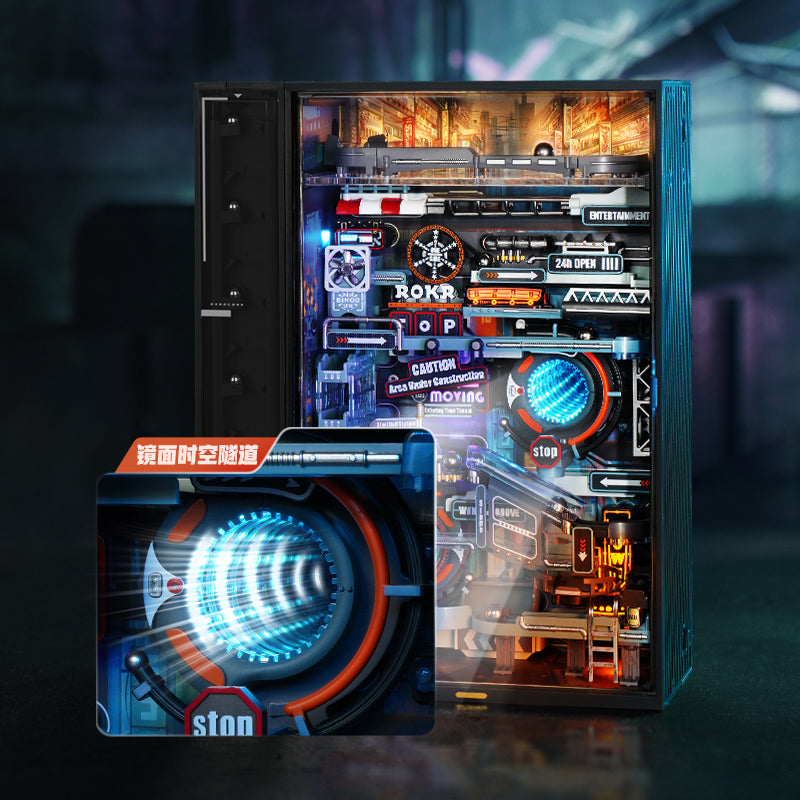 Snaps The Last City Cyberpunk Marble Run DIY Miniature Building Kit