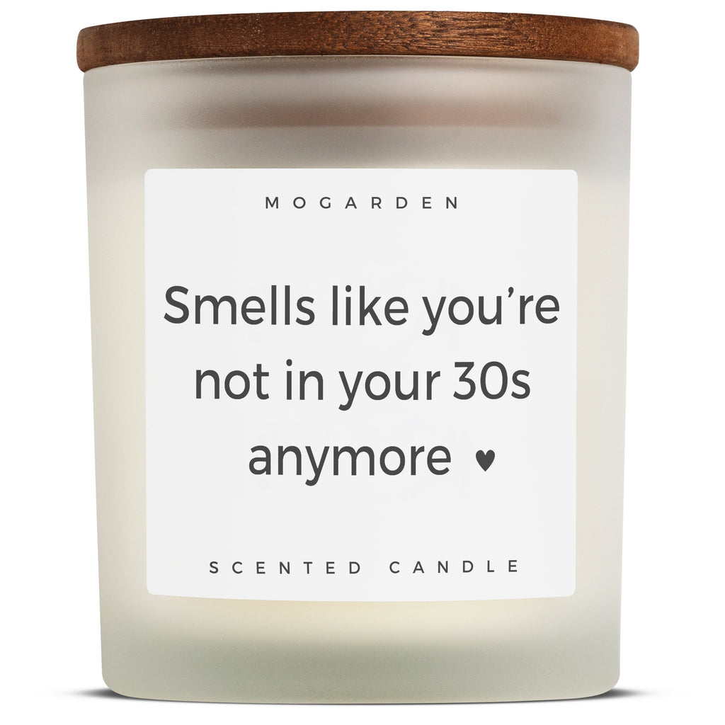 Mogarden 40th Birthday Candle – Luxury Vanilla Soy Wax Gift, 220g