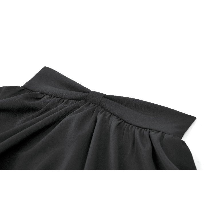 Dark in Love Black Ruffled Mini Skirt – High-Waisted Lolita Style
