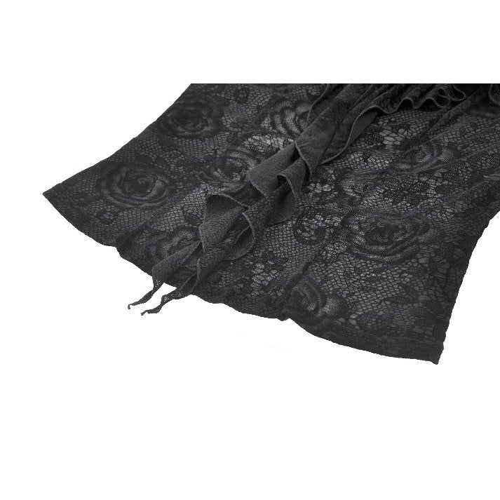 Dark in Love Seraphina Gothic Blouse – Victorian Ruffle Sheer Top
