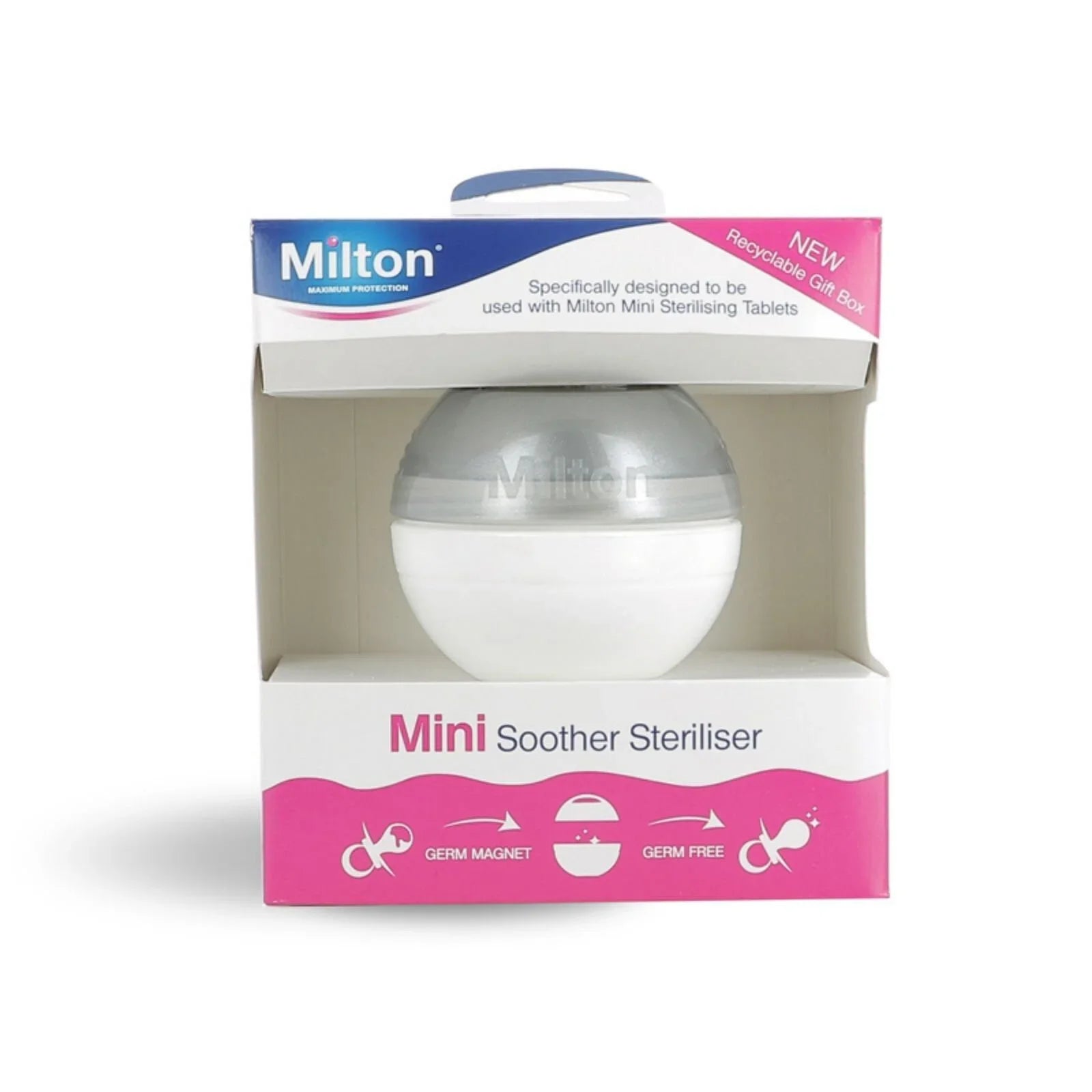 Milton Mini Soother Steriliser Silver